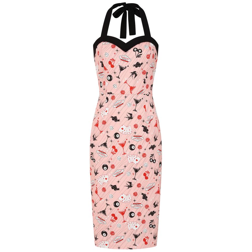 Banned - Rhona Viva Las Vegas Pencil dress - Pink